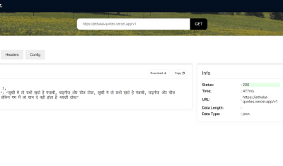 Platform to test API"s